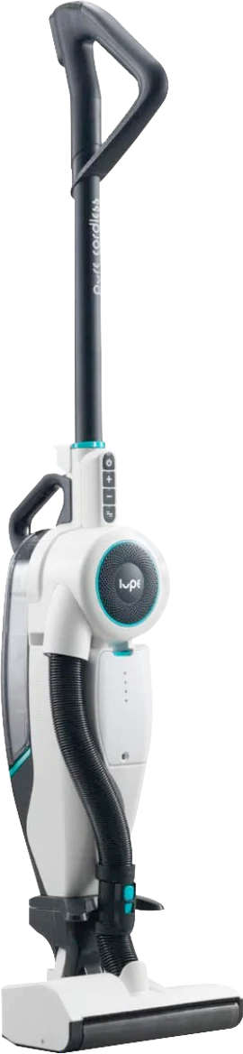 Image of Lupe Pure Cordless Vacuum on a transparent background to highlight features