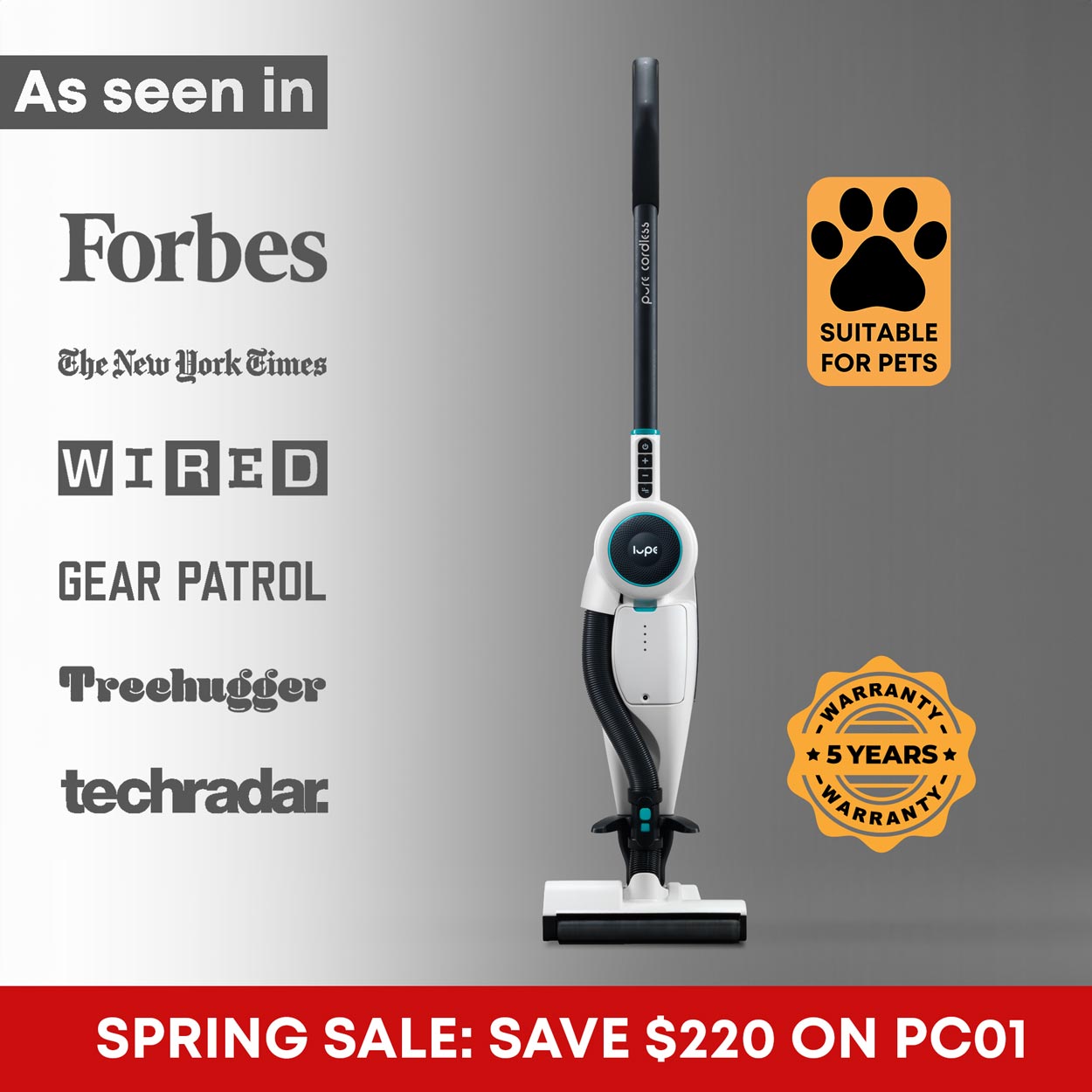 lupe® pure cordless vacuum cleaner